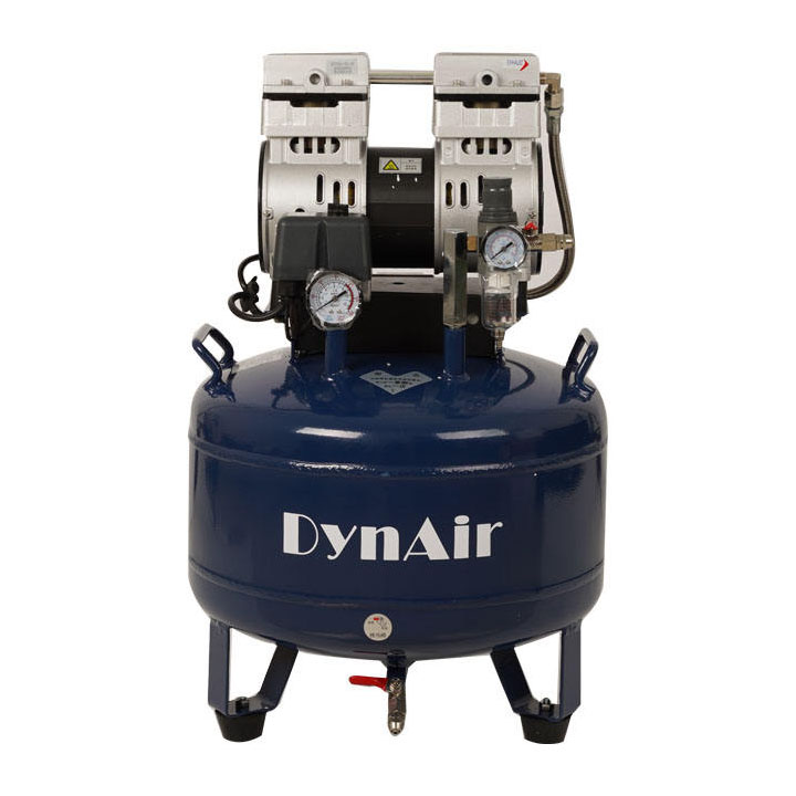 Dynamic DA7001 Dental Oil Free Oilless Air Compressor 30L Tank 0.75kW/1HP	